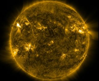 sun storm solar flares march 