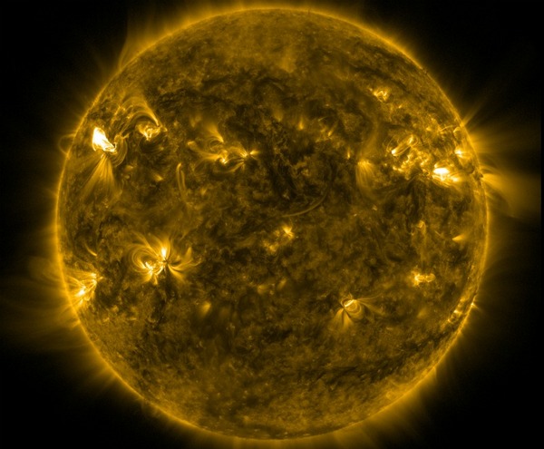 sun storm solar flares march