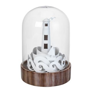 cloche night light coastal theme showpiece