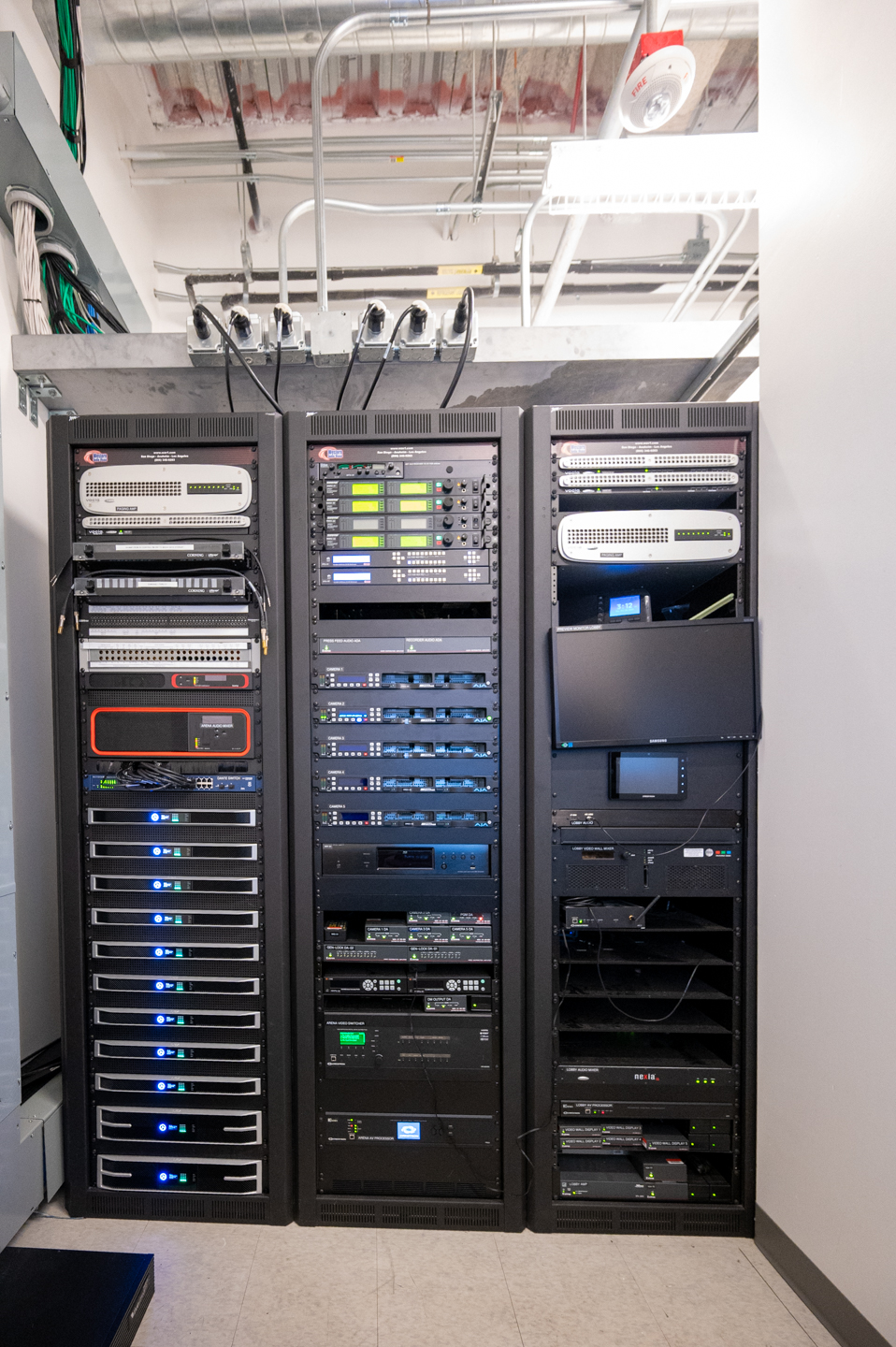 The interior of an empty Claremont McKenna College&amp;rsquo;s Athletic Center.