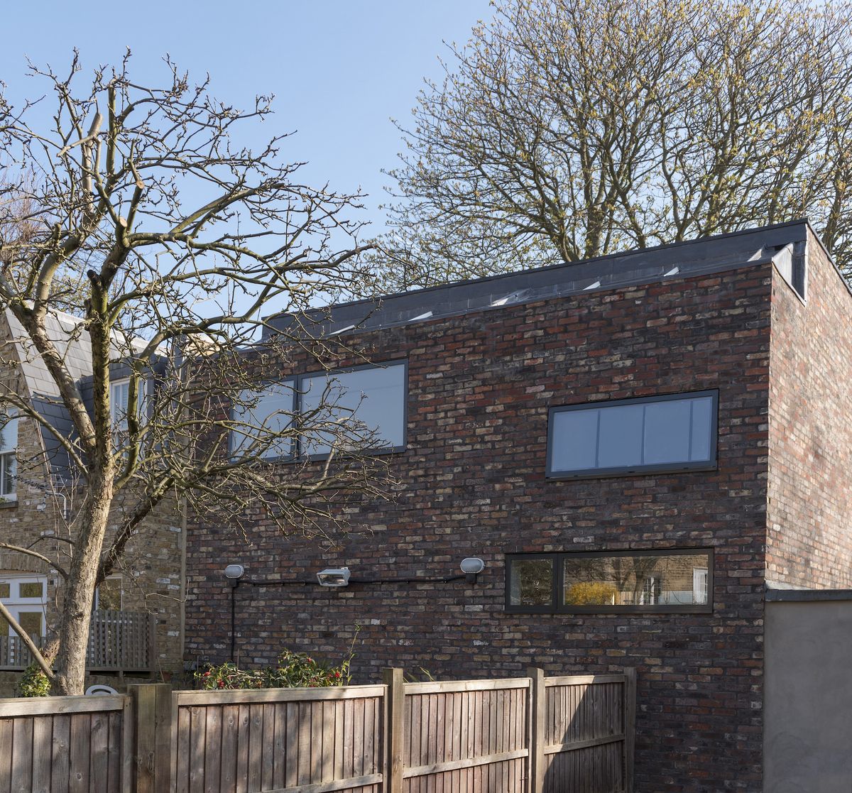 brick exterior to self build