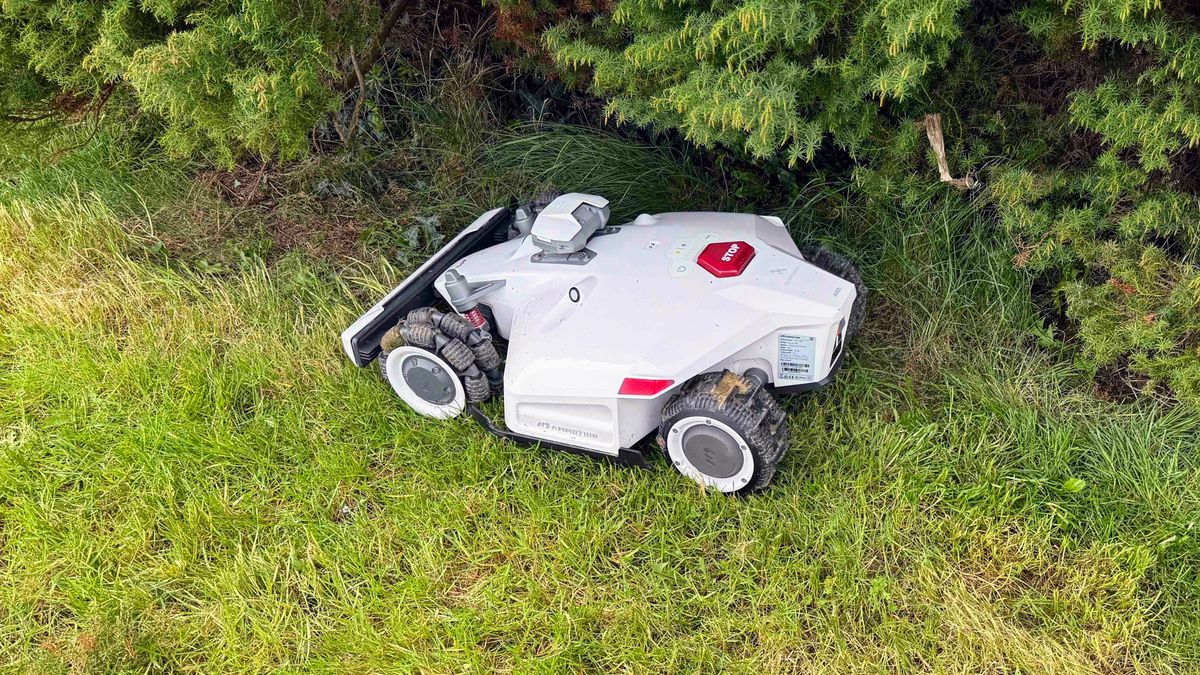 Mammotion LUBA 2 AWD 5000H Robot Lawn Mower being tested in writer&#039;s home