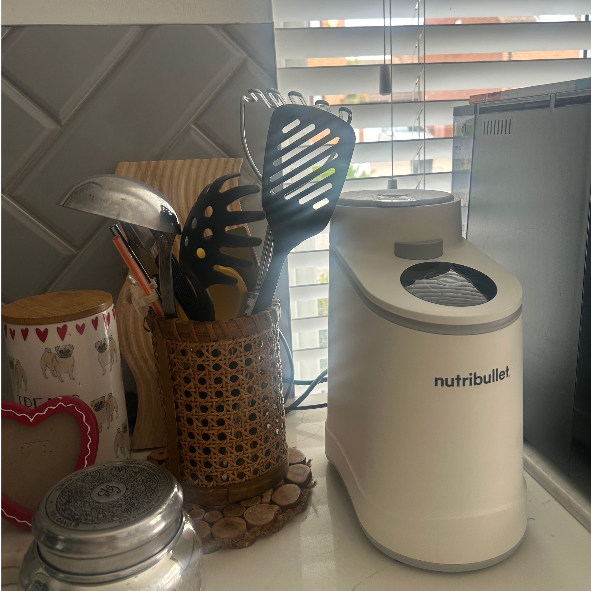 Nutribullet Chill on worktop with blade cover on