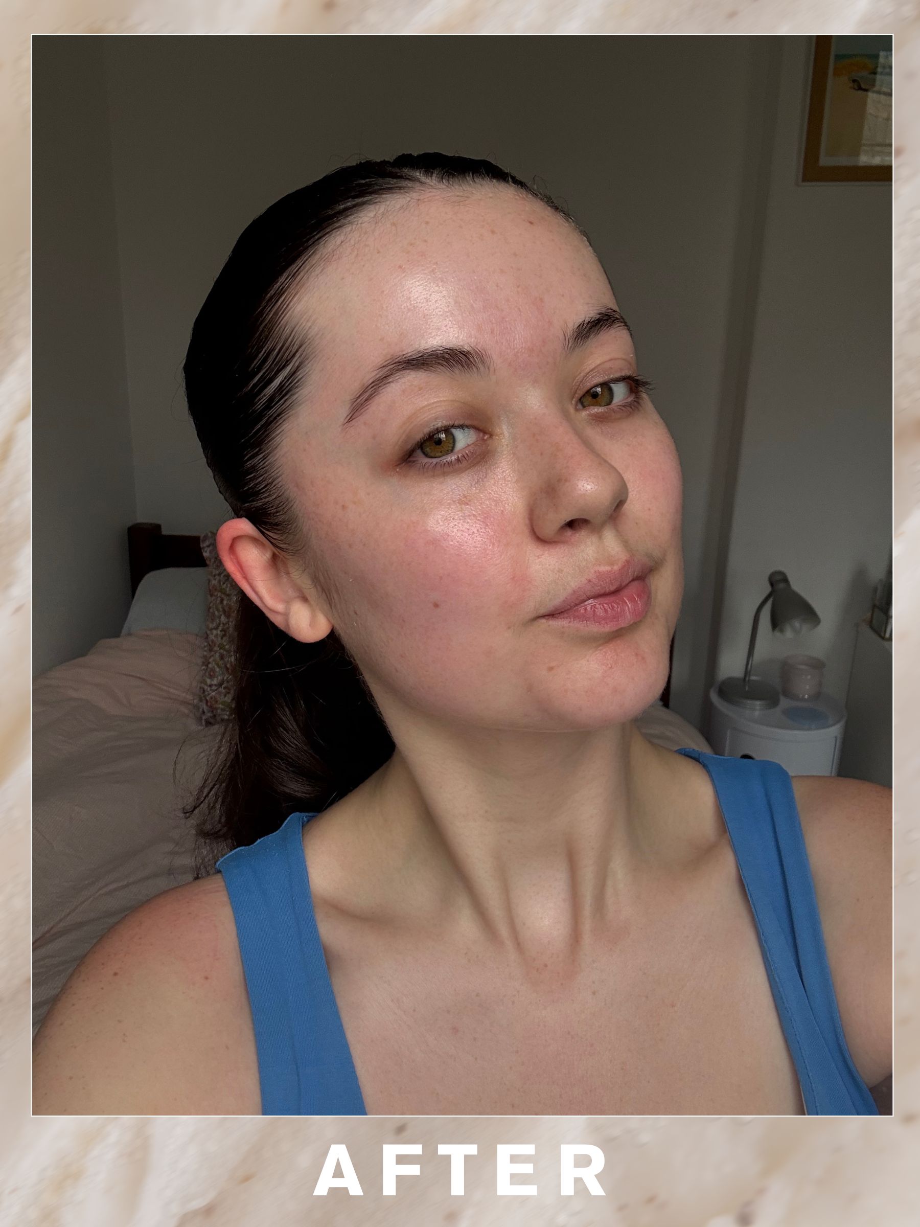 Tash after her Orveda facial
