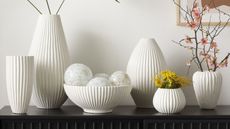 Best vases: Sanibel White vase collection in a range of sizes