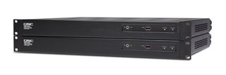 QSC’s 8x4 MP-M40 and 16x8 MP-M80 Audio Routers.