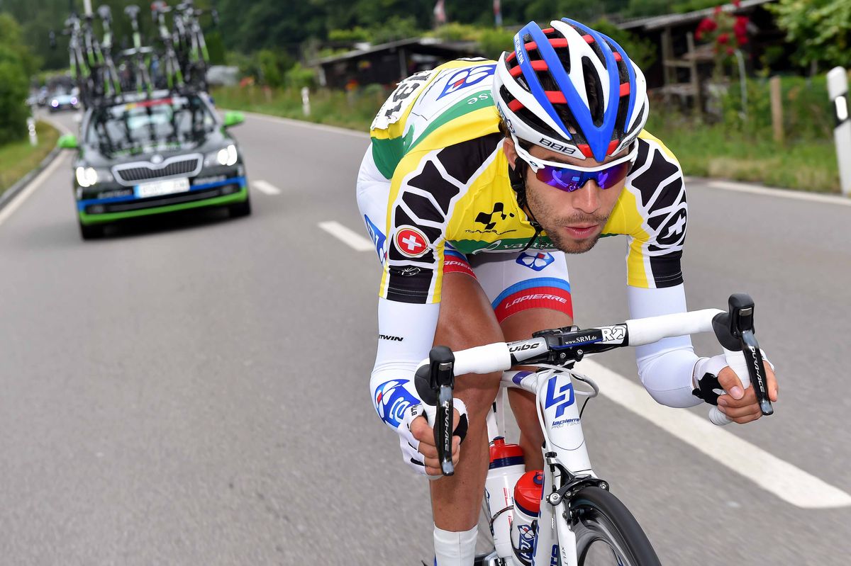 Thibaut Pinot (FDJ) in the lead in the Tour de Suisse
