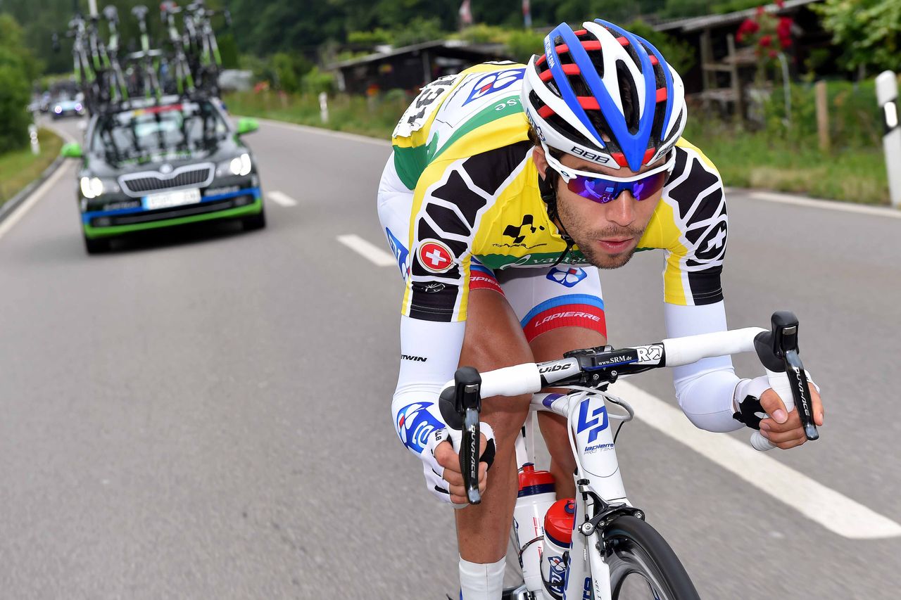 Thibaut Pinot (FDJ) in the lead in the Tour de Suisse