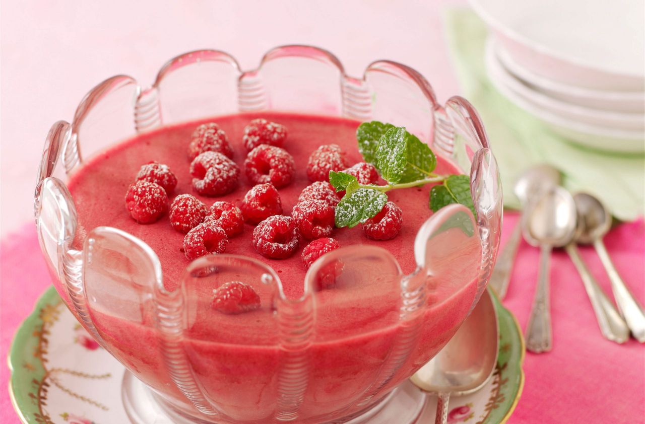 Raspberry mousse