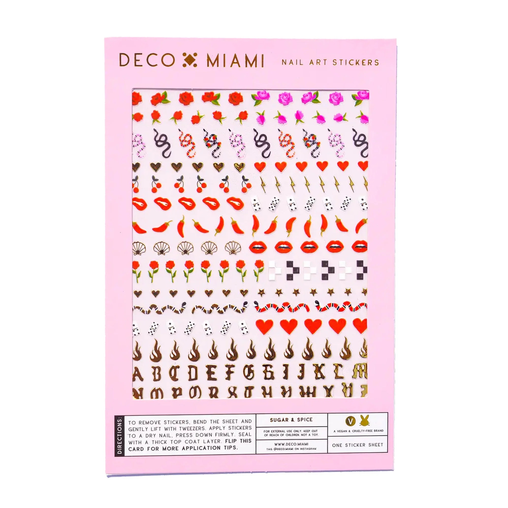 Deco Beauty, Sugar &amp;amp; Spice Nail Art Stickers