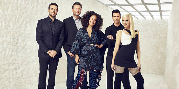 carson daly blake shelton alicia keys adam levine gwen stefani the voice nbc