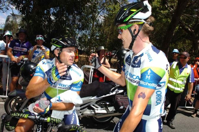 Simon Clarke shows his Australia Day spirit with a temporary Australian flat tatoo