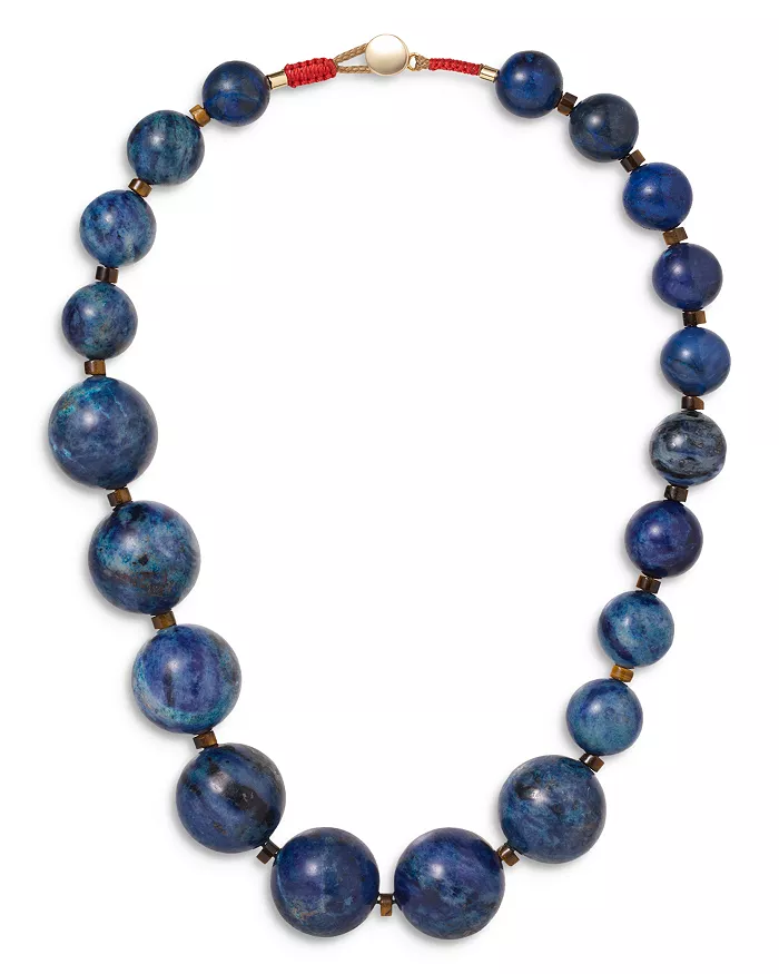 Roxanne Assoulin, The Very Big Bead Stone Necklace, 16"