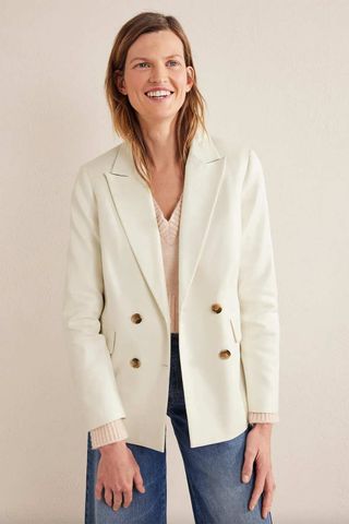 An image of the double breasted blazer from boden