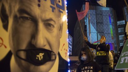 Anti-Netanyahu protests before Israelis went to the polls