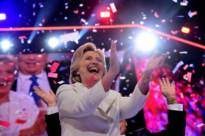 Hillary Clinton accepts the Democratic nomination for president