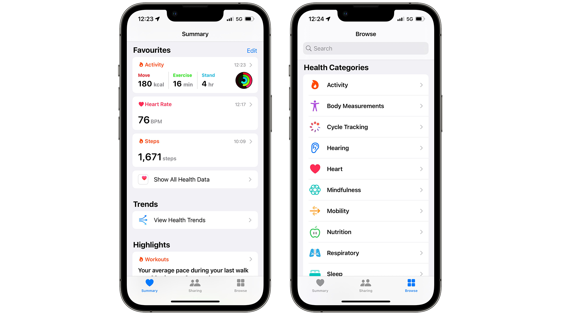iOS Health app
