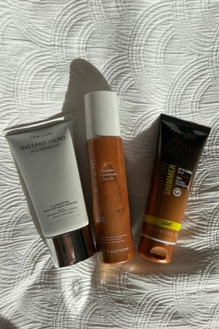 Line up of best instant tans