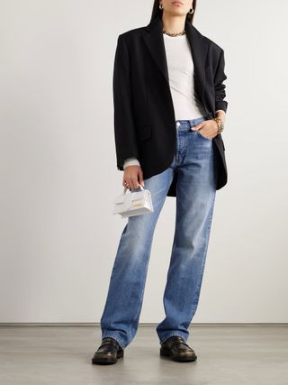RE/DONE, + Net Sustain Easy Mid-Rise Straight-Leg Organic Jeans