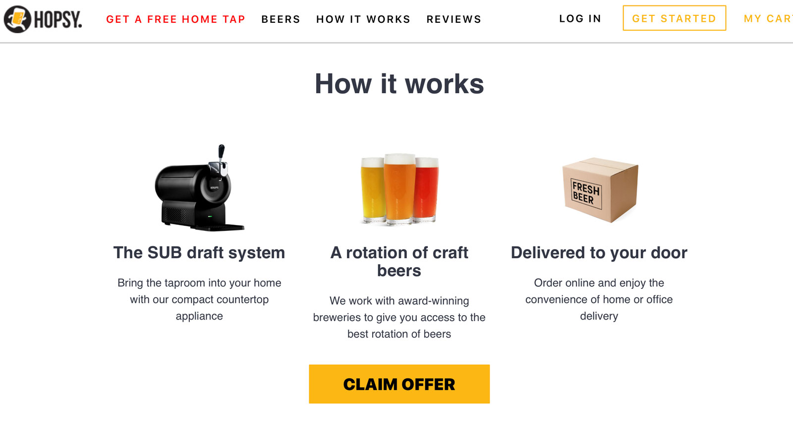 Best alcohol delivery services: Hopsy