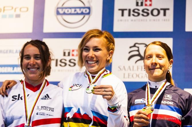 A very happy Caroline Buchanan