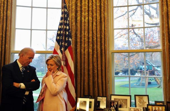 Joe Biden and Hilary Clinton