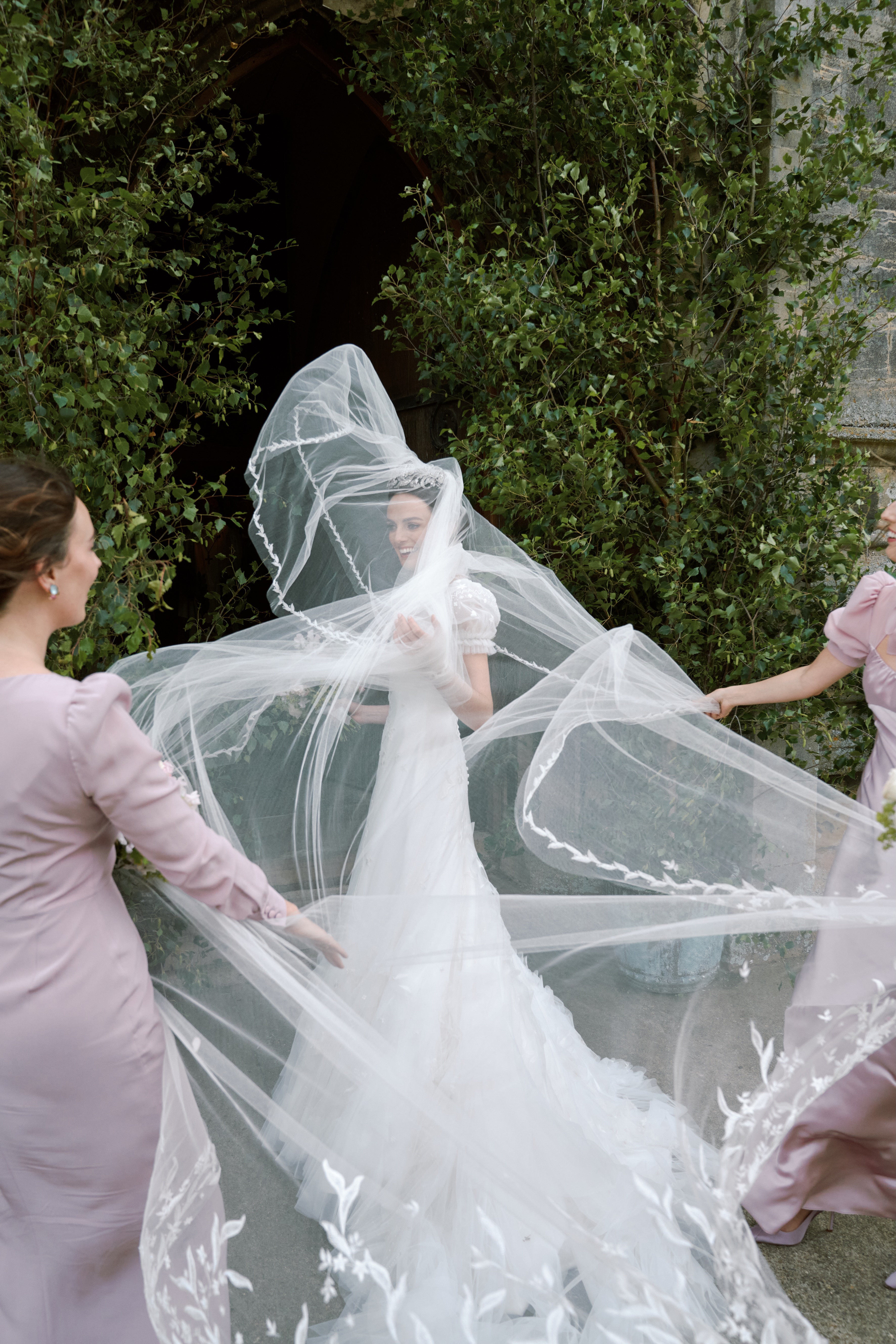Violet Manners in her wedding dress
