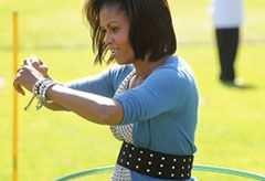 Michelle Obama hosts at Healthy Kids Fair at the White House