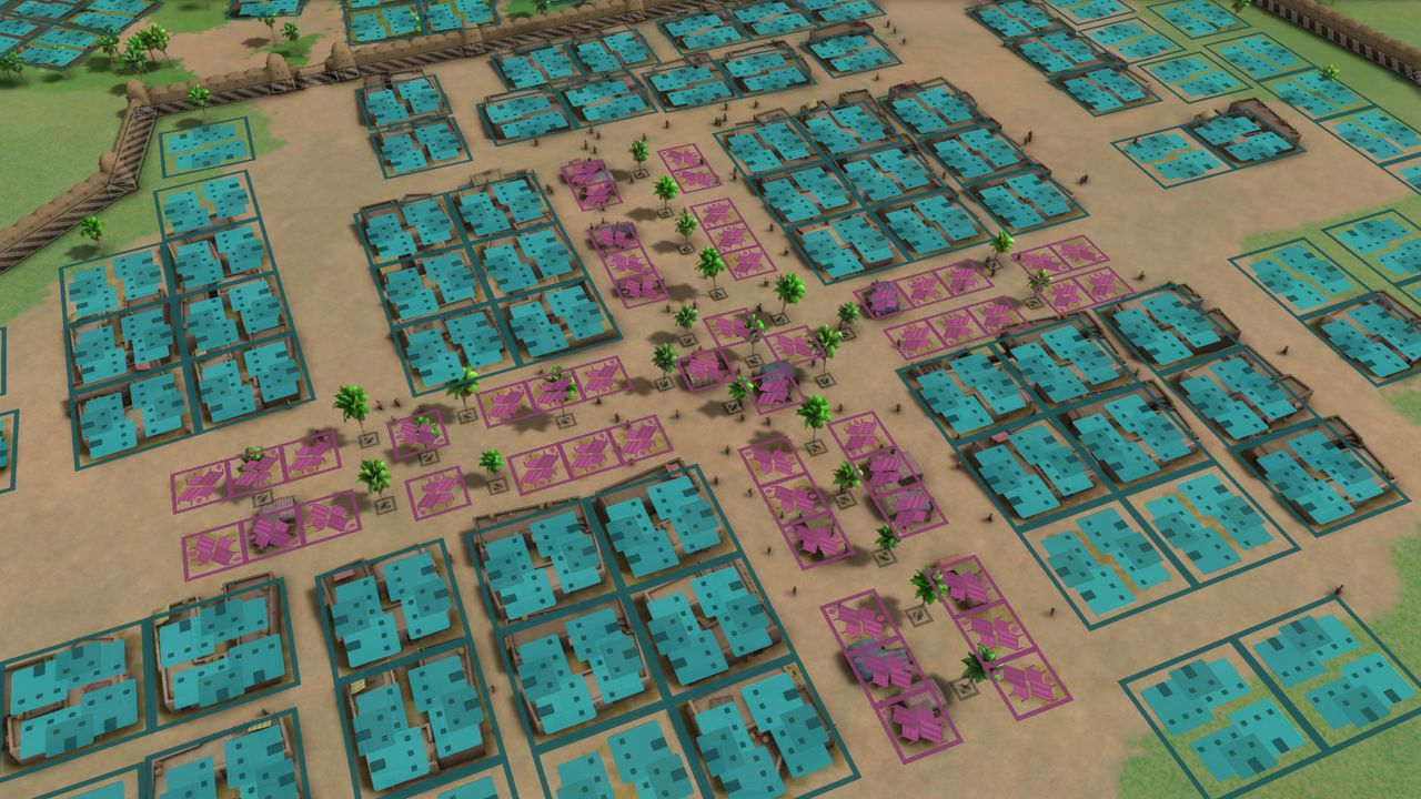 An image of an ancient city from the game Sumerians.