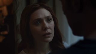 Wanda talking to Vision in Infinity War