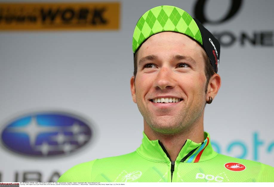 Davide Villella on the podium