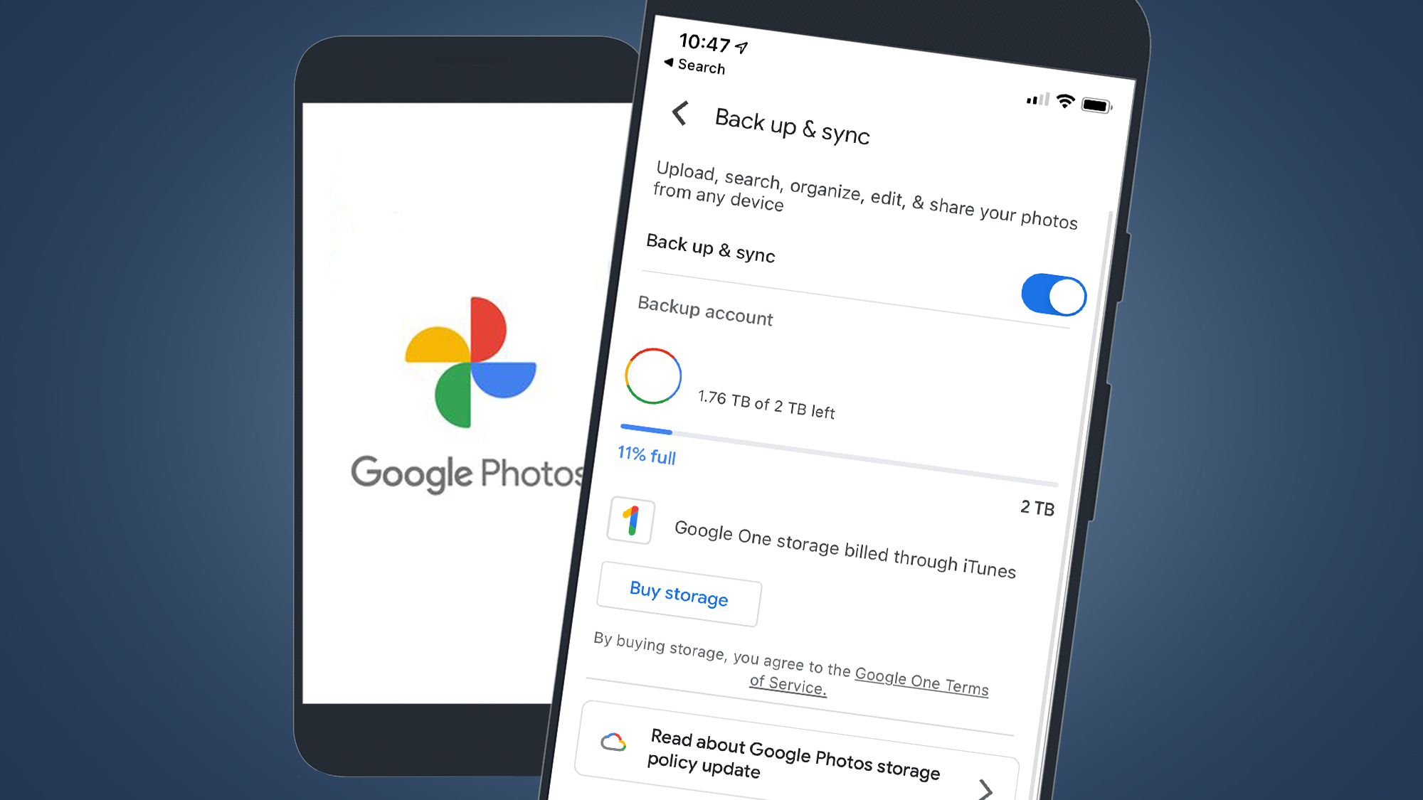 Google Photos backup & sync