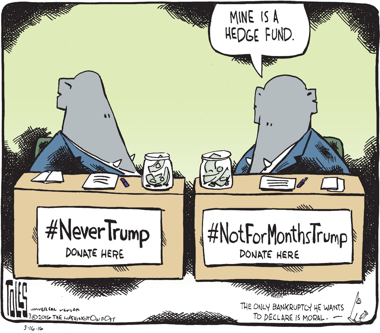 Political Cartoon U.S. Trump GOP