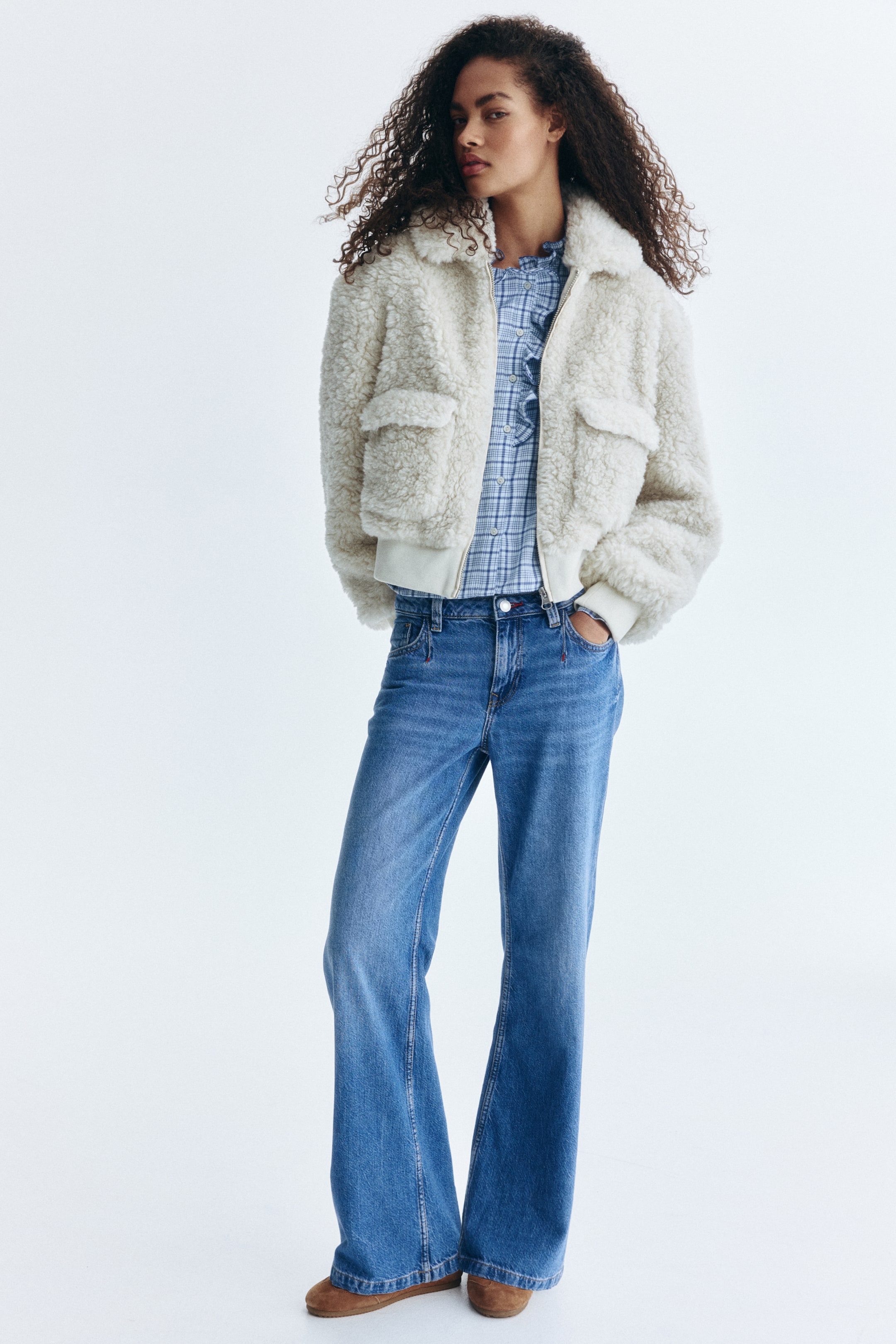 Wide Regular Jeans - Denim Blue