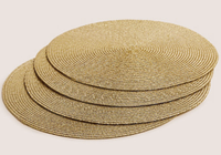 Set of 4 Round Woven Placemats | £20