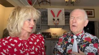 Toyah and Robert Fripp in their kitchen