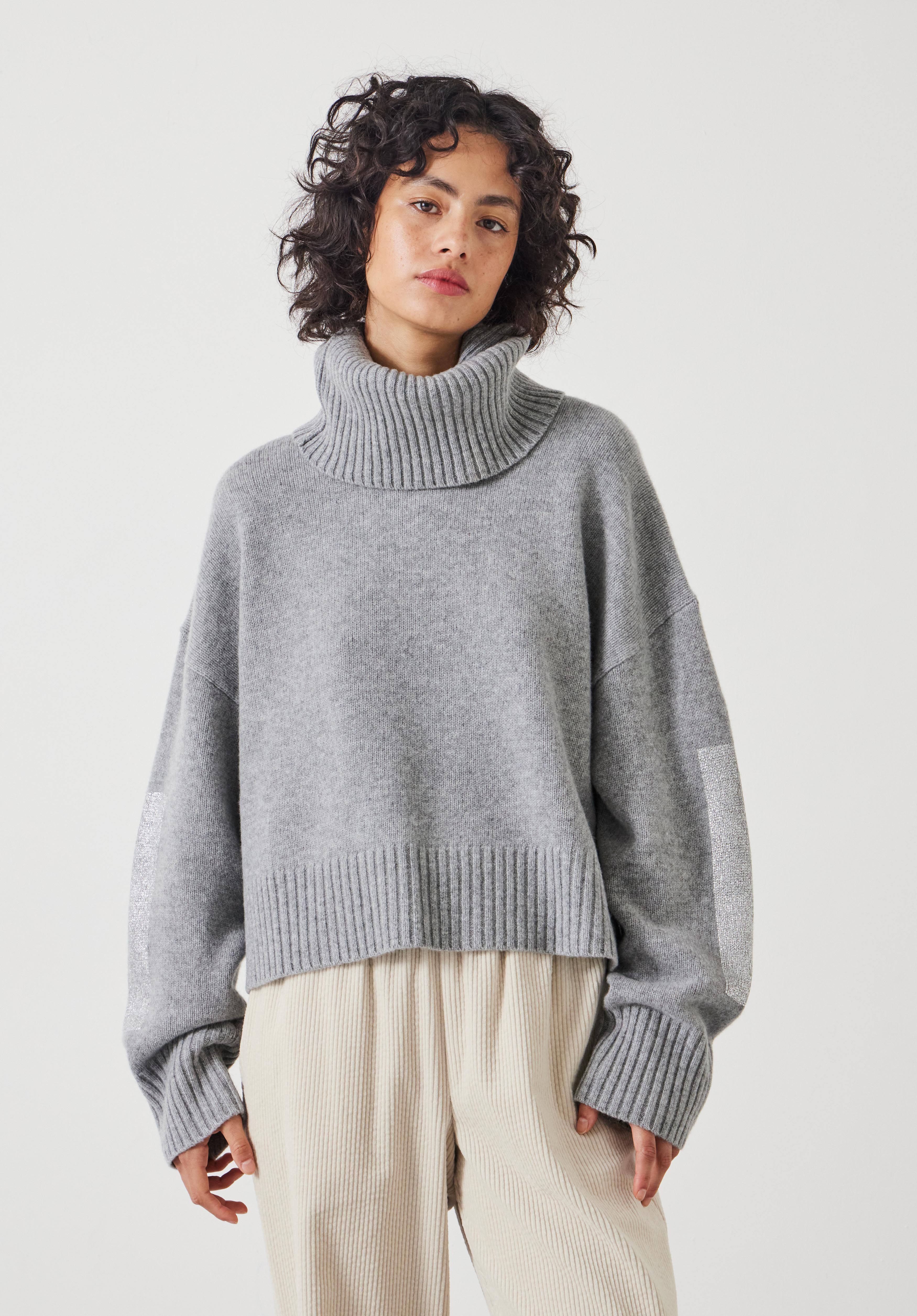Livvy Merino Wool Detachable Roll Neck Jumper
