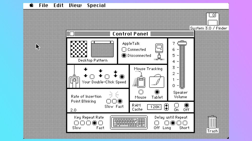 A screengrab from MacOS 3.0