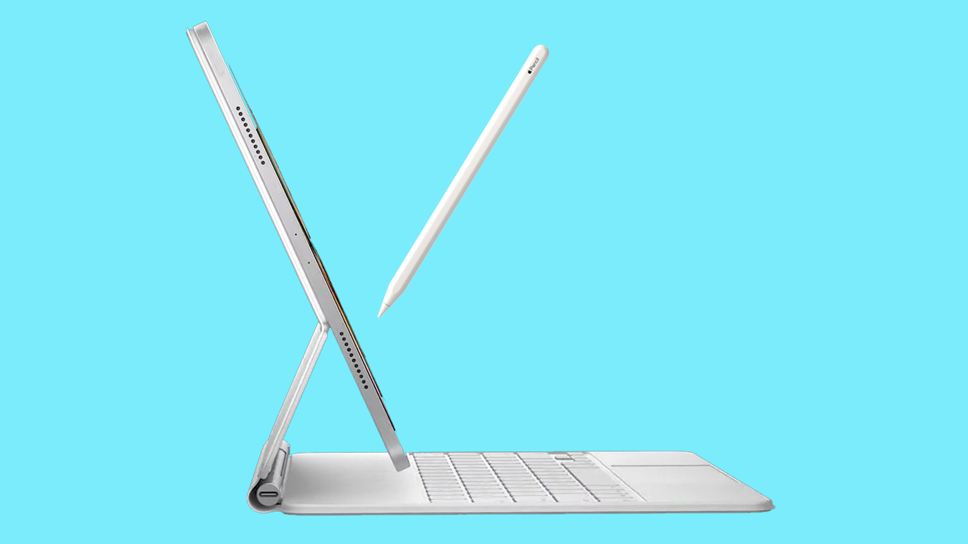 iPad with Magic Keyboard and Apple Pencil