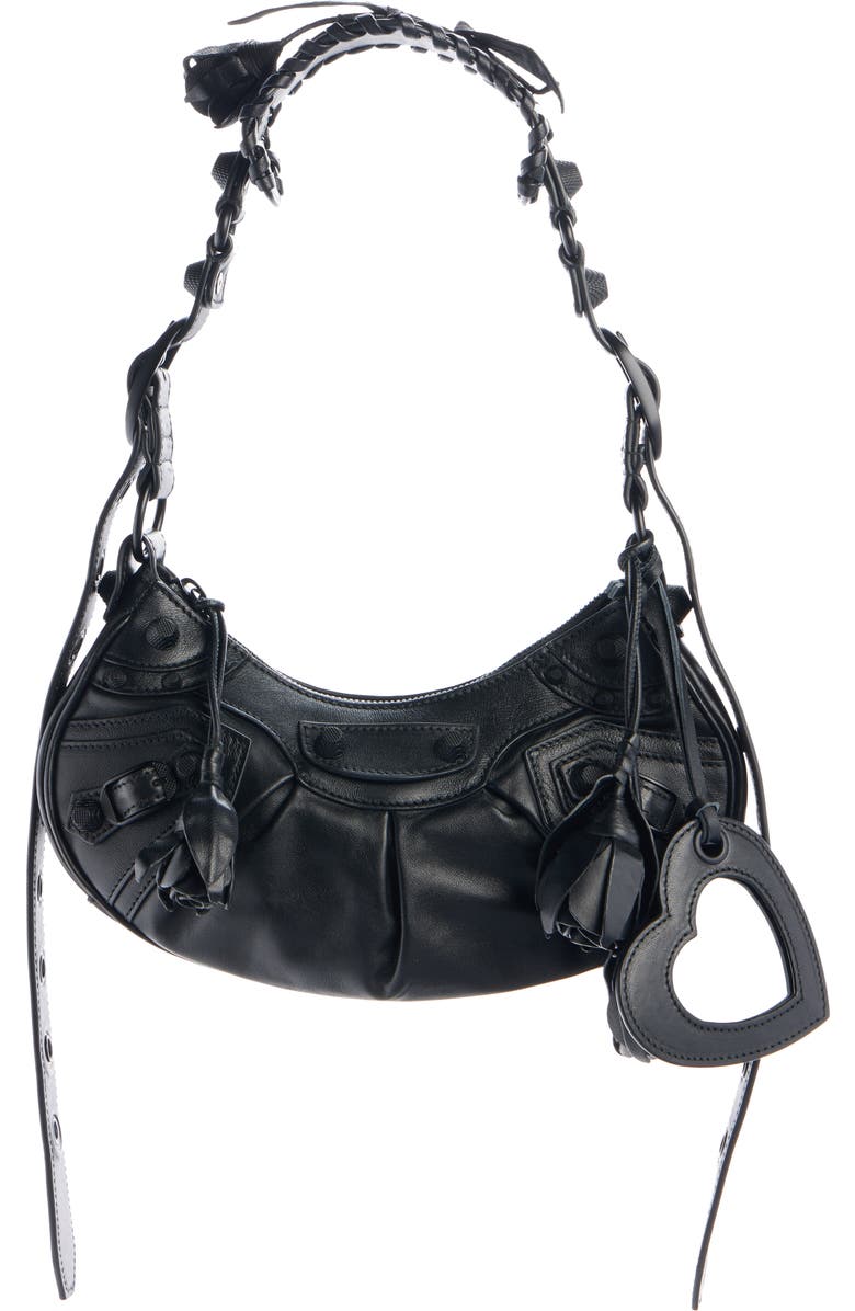Extra Small Le Cagole Rose Leather Shoulder Bag