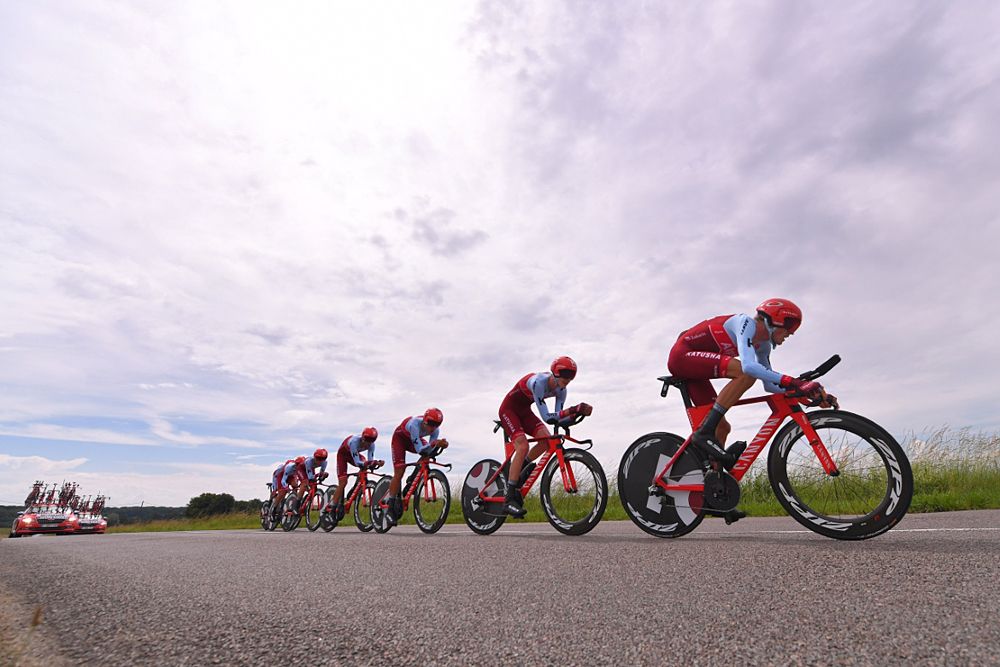 Katusha-Alpecin at Criterium du Dauphine stage 3 team time trial