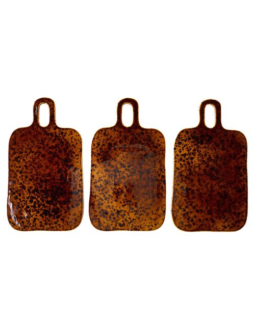 Tara Rectangular Tortoise Stoneware Serving Board