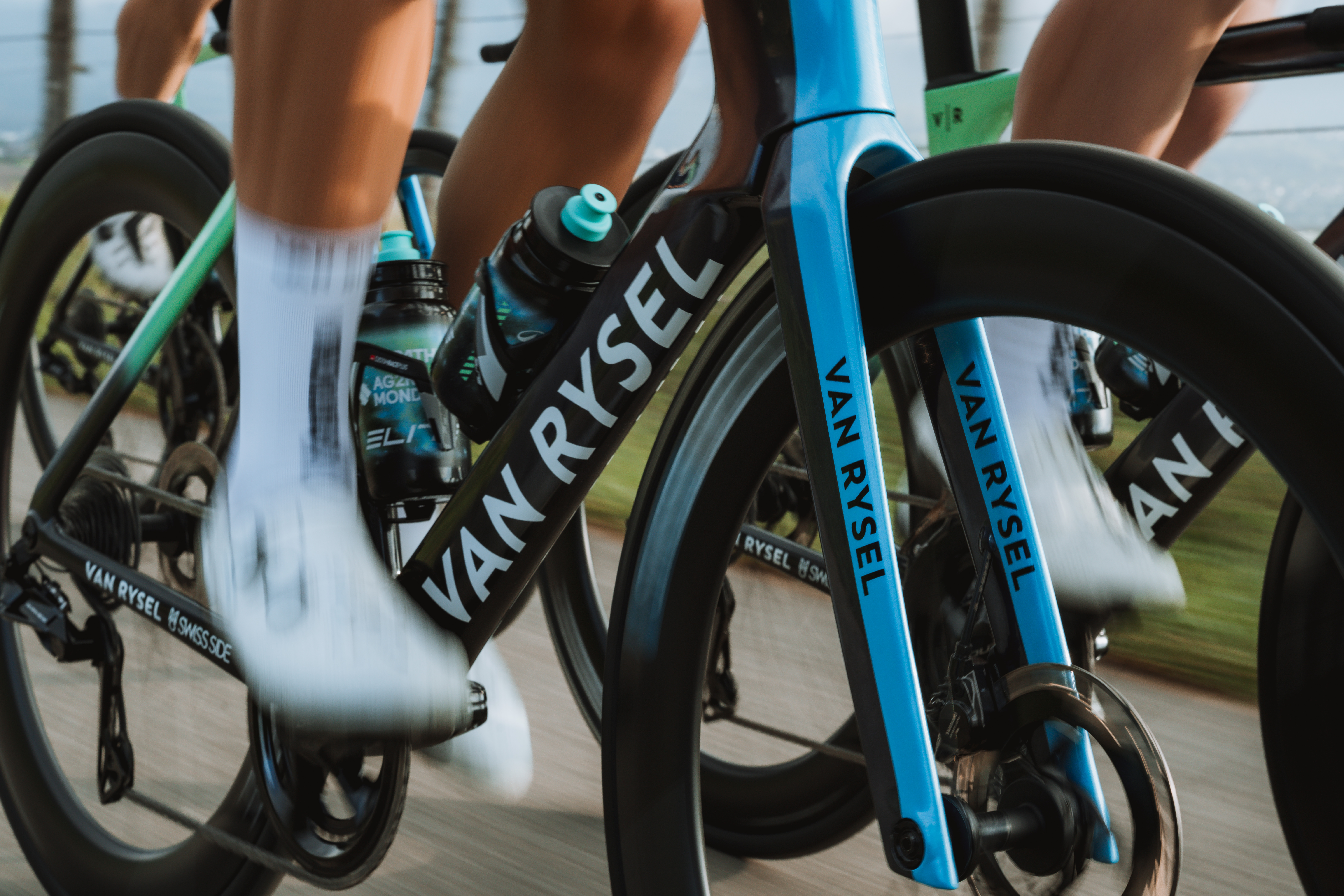 Decathlon AG2R La Mondiale riders aboard the Van Rysel RCR F