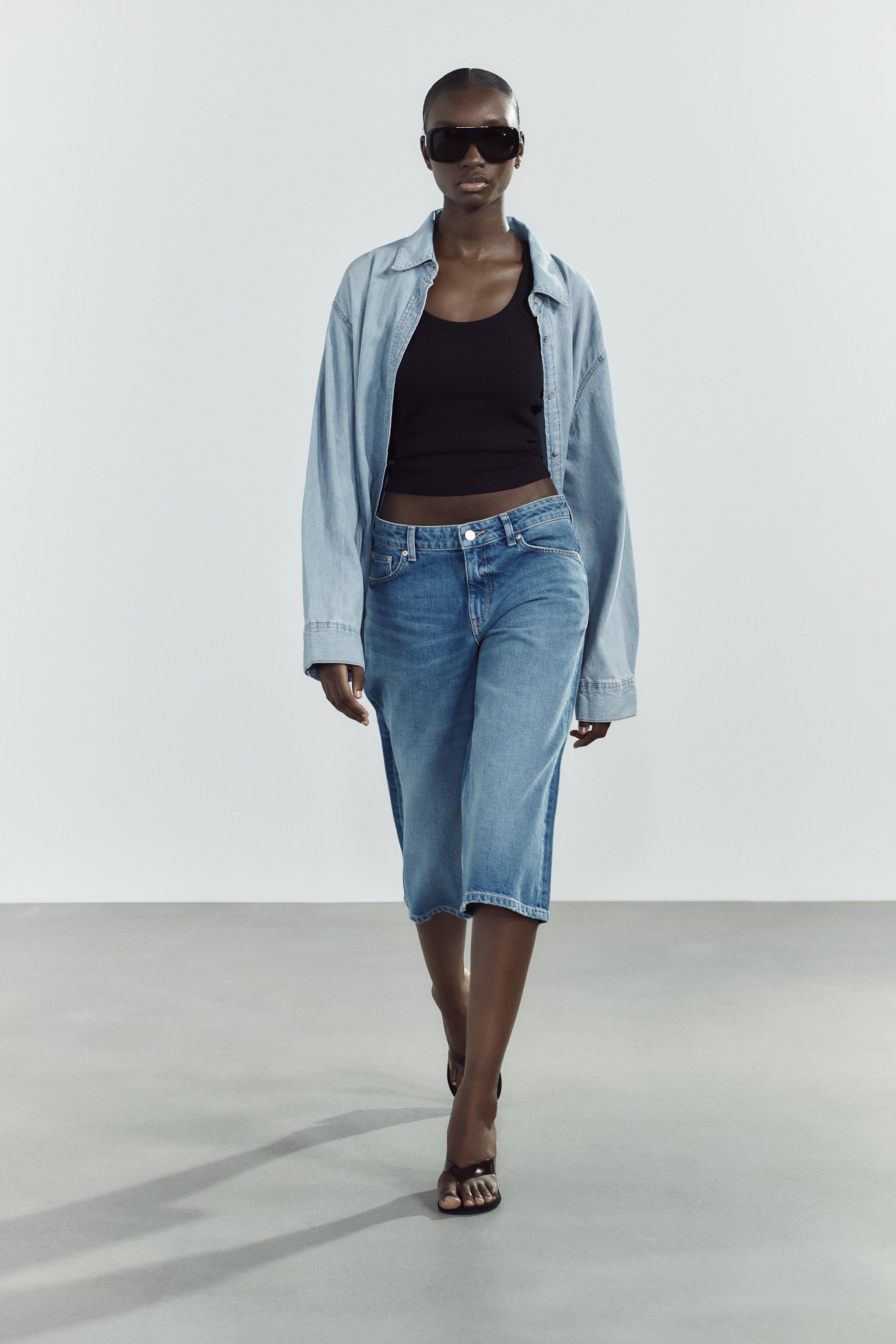 Low-Rise Denim Jorts