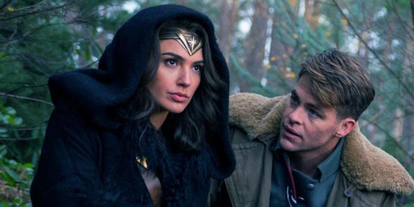 Wonder Woman and Steve Trevor doing surveillance