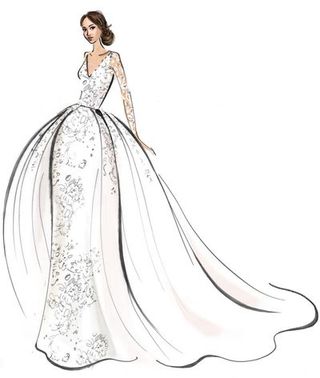 Gown, Dress, Clothing, Fashion model, Wedding dress, Bridal party dress, Victorian fashion, Shoulder, Costume design, Bridal clothing,