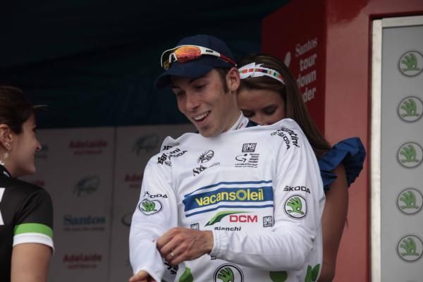 Marcello Pavarin (Vacansoleil-DCM) got his second pro season off to a fine start with a stint in the mountains jersey at the Tour Down Under.