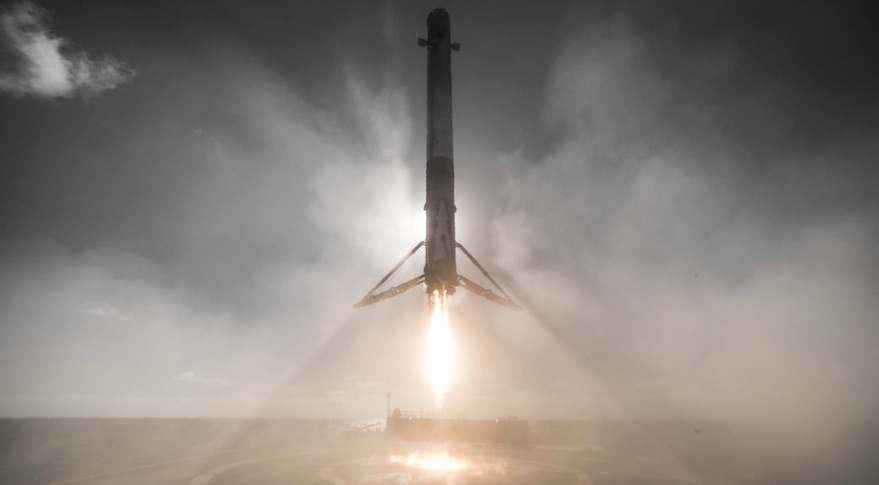 Falcon 9 first stage landing