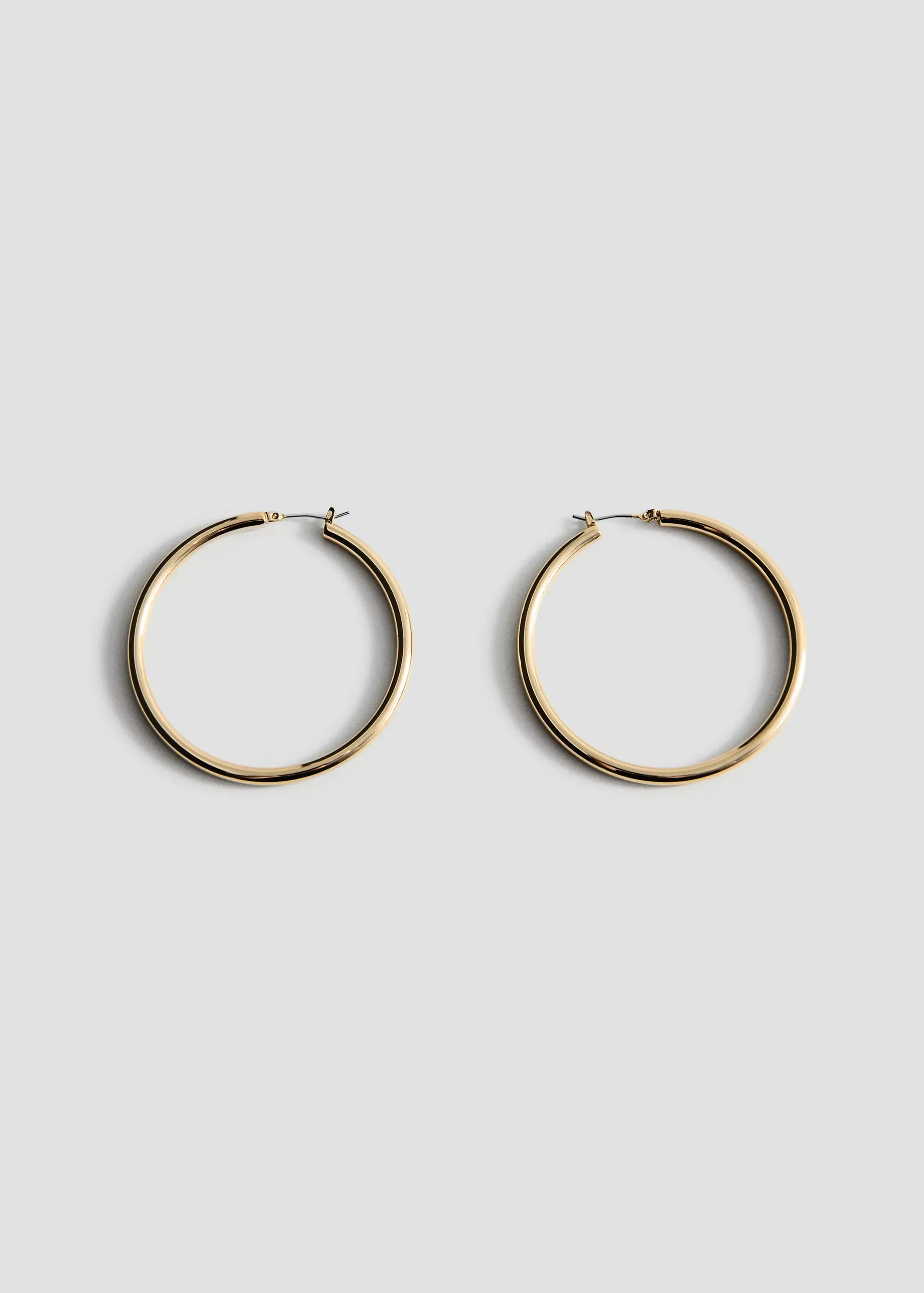Metallic Hoop Earrings - Women | Mango Usa