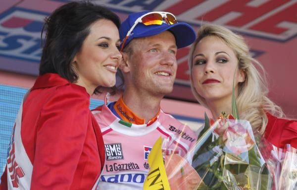 Pieter Weening (Rabobank) on the podium